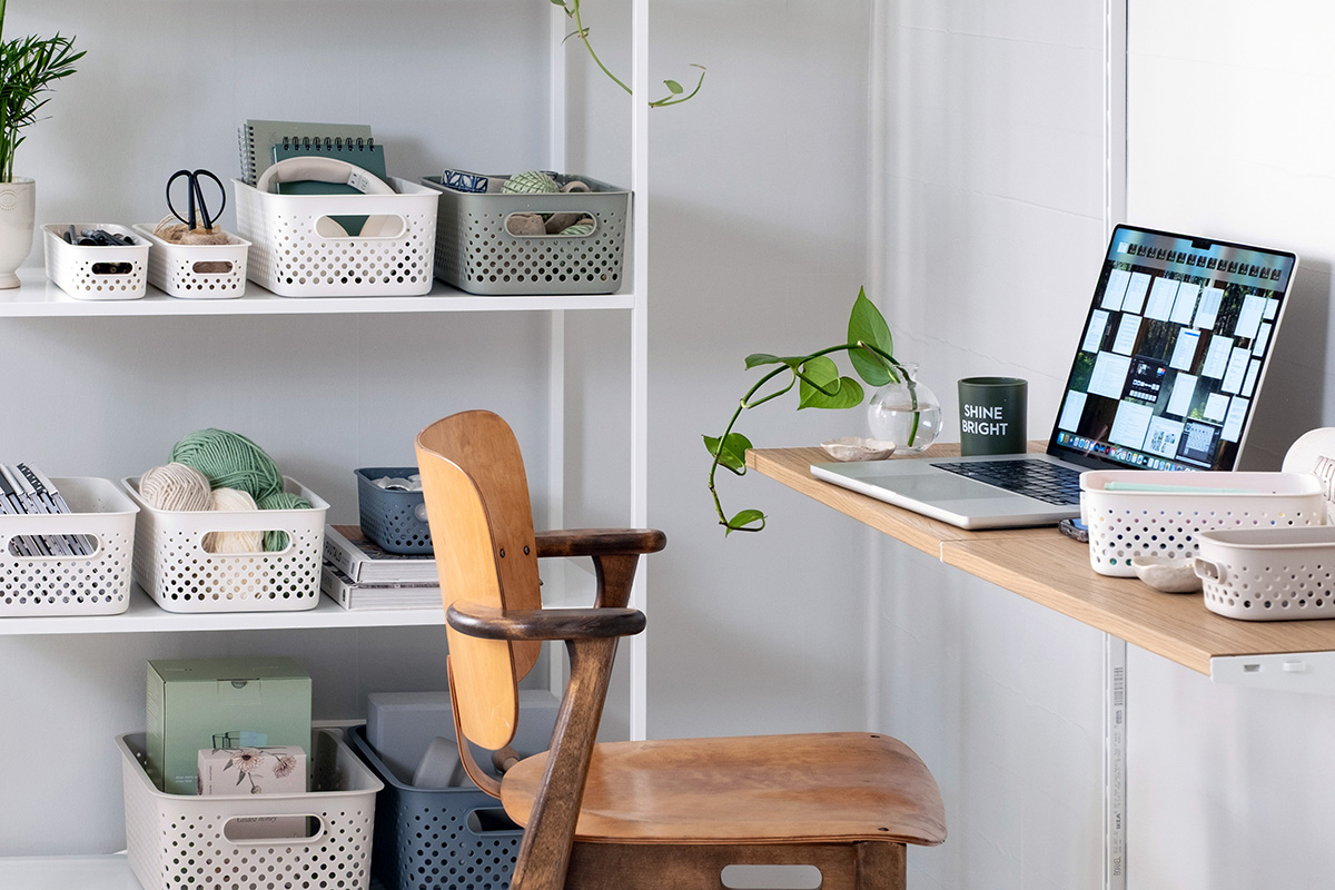 SmartStore Essence förvaringskorgar i hemmekontoret
