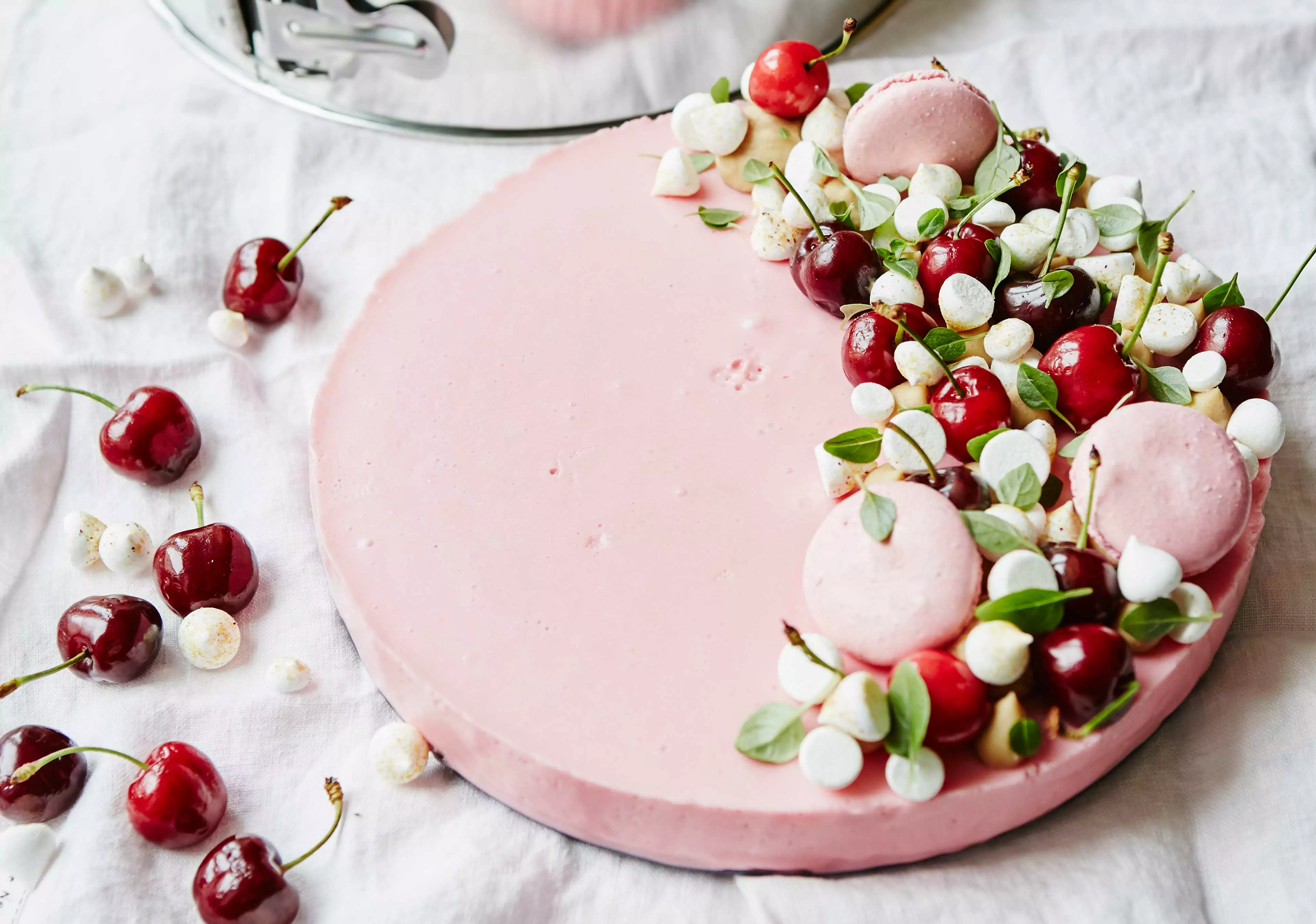 Rosa cheesecake